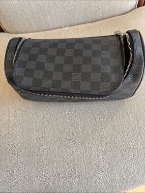 Louis Vuitton Damier Graphite Black Toiletry Pouch